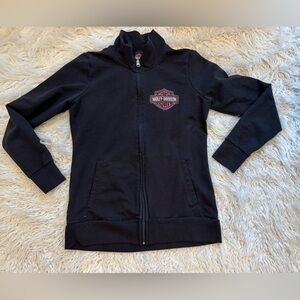 Harley-Davidson Black Full-Zip Sweatshirt